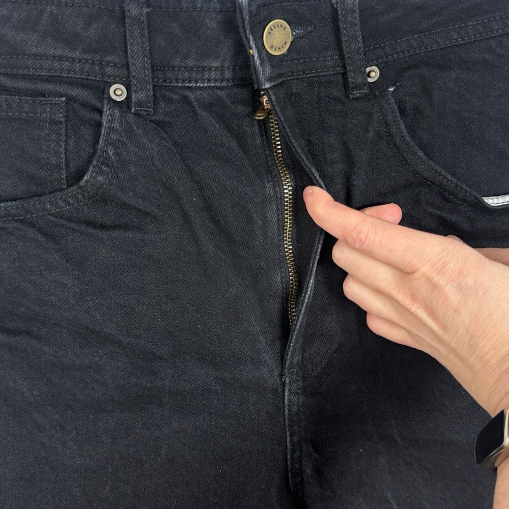 Sezane Jeans Womens Size 28 Wide Leg French Denim Minimalist Stretch Le Crop 38 - Picture 6 of 16